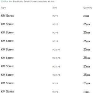 319G7vR3WiL._AC_ B09X45T9MW--250Pcs M2 M2.5 M3 KM Screw Flat Head Phillips Screws Laptop Notebook Screws Set Kit for computer small screw