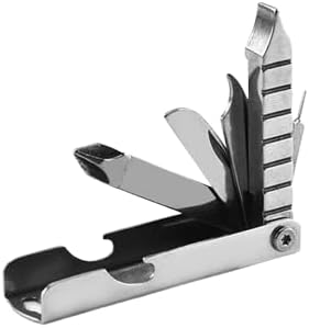 B0CFGC27FZ-MySouq_Store (1Pc) Portable Mini Stainless Steel Screwdriver Wrench Bottle Opener Combination Tool Set Outdoor Emergency EDC Repair Multitool(Random Color) Brand: Generic