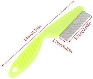 B0BSVN1N1L--Protect Flea Comb For Cats Dogs Pet Stainless Steel Comfort Flea Hair Grooming Tools Deworming Brush Short Long Hair Fur Remove (Random Color)