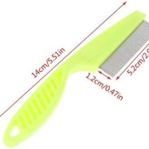 31G6tLXoJiL._AC_SX522_ B0BSVN1N1L--Protect Flea Comb For Cats Dogs Pet Stainless Steel Comfort Flea Hair Grooming Tools Deworming Brush Short Long Hair Fur Remove (Random Color)