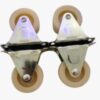B0F9TQXH2J-4 Pcs Rolling Casters, Diameter 3,4,4.5Cm Please select you size Casters, 1 Way Furniture Moving Forward and Back Only Base Length (white, 4.5cm)