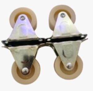 B0F9TQXH2J-4 Pcs Rolling Casters, Diameter 3,4,4.5Cm Please select you size Casters, 1 Way Furniture Moving Forward and Back Only Base Length (white, 4.5cm)