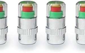 -Car Tire Air Pressure Monitor Indicator Valve Caps Cum Alert Sensor-B091D6TFCC