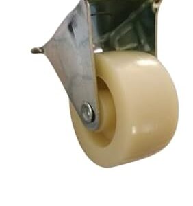 B0F9TQXH2J-4 Pcs Rolling Casters, Diameter 3,4,4.5Cm Please select you size Casters, 1 Way Furniture Moving Forward and Back Only Base Length (white, 4.5cm)