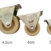 B0F9TQXH2J-4 Pcs Rolling Casters, Diameter 3,4,4.5Cm Please select you size Casters, 1 Way Furniture Moving Forward and Back Only Base Length (white, 4.5cm)