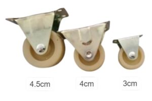 B0F9TQXH2J-4 Pcs Rolling Casters, Diameter 3,4,4.5Cm Please select you size Casters, 1 Way Furniture Moving Forward and Back Only Base Length (white, 4.5cm)