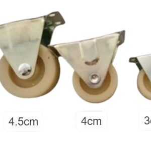 B0F9TQXH2J-4 Pcs Rolling Casters, Diameter 3,4,4.5Cm Please select you size Casters, 1 Way Furniture Moving Forward and Back Only Base Length (white, 4.5cm)