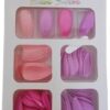 MySouq.Store 96Pcs Colored False Nails Tips Set - French Style Acrylic Artificial Tip Manicure - 4 Colored Nail Art - Salon-Lock Instant Home Use--‎B0DLB7LWHV