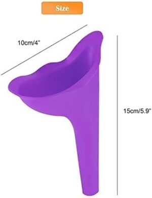 B0CCLBSCYV- Grantee for woman urinal outdoor travel camping portable silicone female urination device female (Random Color May Apply)