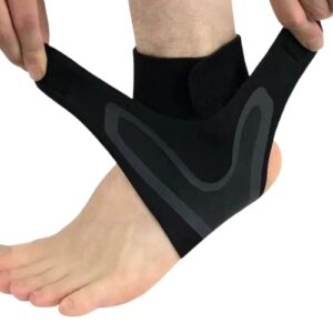 1 Pcs Ankle Brace Adjustable Compression Ankle Support Elastic Ankle Guard Pain Relief Strap Basketball Ankle Brace Support (X-Large, Right)-B0DKNY52BY