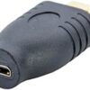 HDMI-compatible M/F Converter Standard - Compatible Male to Micro - Compatible Female Socket Adapter-B0F8VZ69T9