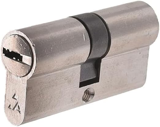 B0DPXVXKCV--MySouq-Store 1pcs High Performance Door Lock Cylinder With 5 Computer Al-ahram Key, Silver