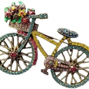 41+4+13a9kL._AC_ 1Pcs New Arrival Creative Vintage Bicycle Luxury Rhinestone Brooches Pins For Women Men Flower Bike Badges Corsage Jewelry 5cmX4cm (BIC)-B0F32P4V5M