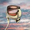 Fashion Folding Sunglasses Women's Designer Glasses UV400 Eyewear Lady Retro Sun Glasses Women's Goggles L14.5Cm brown -B0DG8MQJ61