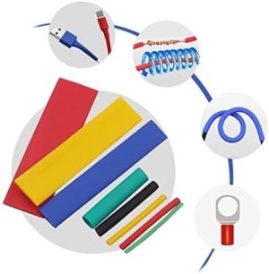 B0CV5Y3ZPL- 164 pcs 2:1 Heat Shrink Tubing Kit Heat Shrink Tubes Wire Wrap, Electric Insulation Assorted Sleeving Tube Wrap Cable Wire Kit for DIY