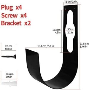 B0F9HS8W95-- Click to see full view Garden Hose Hanger Wall Mount Heavy Duty Hose Holder Hook Fit to 50Ft 75Ft Expandable Hose - Made By MySouqEg Store (4, one size)