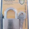 --B0F89C5LW5--MySouq-Store Bravo Heavy Duty Lock with 4 Keys, Silver - 7 * 5CM - 50MM- LT150