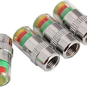 -Car Tire Air Pressure Monitor Indicator Valve Caps Cum Alert Sensor-B091D6TFCC