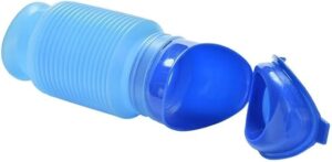 (1 Pcs) Emergency Urinal，+1Pcs Femal Urinal Shrinkable Urinal，Car Urinal，Portable Mini Outdoor Camping Travel Shrinkable Personal Mobile Toilet Potty Pee Bottle for Kids Adult (750 ML)-B0F7MVL914