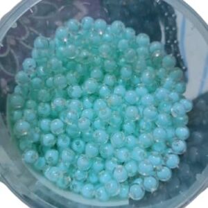 41MzfVUdtyL._AC_ 50pcs Transparent Plastic Beads with Sky Blue Core Polymer Clay ٍ Assorted Slice Beads for Women Girls Jewelry Making Handmade DIY Bracelet Necklace Hair Clip Accessories (Round Ball)--B0F77PKSW1