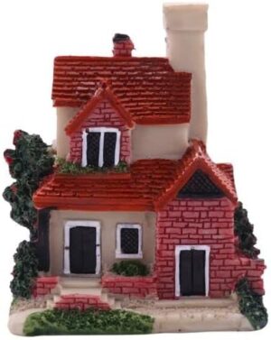 .6 * 4.5 * 7.5cm Color: as shown - Cute Mini Resin House Miniature House Fairy Garden Landscape Home Garden Decoration Resin Crafts Styles Multiple color--B0C2DGWTC4