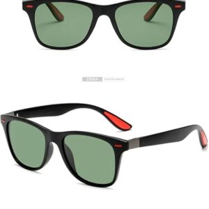 MySouq-Store [1Pcs-14 * 5cm-18Grams] 2022 New Unisex Rectangle Vintage Sunglasses Fashion Design Retro Sun Glasses Man Eyeglass Casual Goggles UV400 Eyewear -Green 0909-B0D3XYQNQ3-
