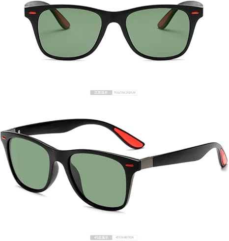 MySouq-Store [1Pcs-14 * 5cm-18Grams] 2022 New Unisex Rectangle Vintage Sunglasses Fashion Design Retro Sun Glasses Man Eyeglass Casual Goggles UV400 Eyewear -Green 0909-B0D3XYQNQ3-
