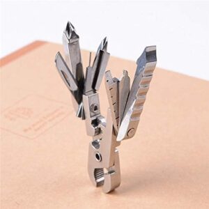 B0CFGC6R4K-[ 1Pc ] Swiss EDC Tech Portable Pocket Mini 15 In 1 Folding Pliers Screwdriver Combination Kit Outdoor Multifunction Tool Gear