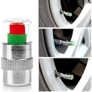 -Car Tire Air Pressure Monitor Indicator Valve Caps Cum Alert Sensor-B091D6TFCC