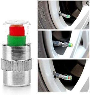 -Car Tire Air Pressure Monitor Indicator Valve Caps Cum Alert Sensor-B091D6TFCC