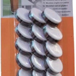 --B0F89BQ45W-- Click to open expanded view MySouqEg Store - Furniture Sliders Nail-on Glides (3 cm Diameter)- 15 Pieces White Base X Brown