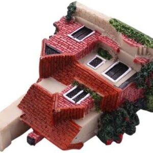 41dBqWPdWdL._AC_ .6 * 4.5 * 7.5cm Color: as shown - Cute Mini Resin House Miniature House Fairy Garden Landscape Home Garden Decoration Resin Crafts Styles Multiple color--B0C2DGWTC4