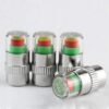 -Cars Tire Air Pressure Monitor 3 Colors Alert Indicator Valve Cap Gauge - Set of 4 Pieces-B091BTR67Z