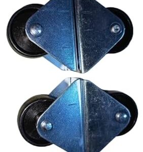 4 Pcs Rolling Casters, Diameter 3,4,4.5Cm Please select you size Casters, 1 Way Furniture Moving Forward and Back Only Base Length (Black, Wheel Dimeter 5Cm Base wheels 3Cm)-B0FB2RYR98