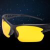 Men's Explosion-proof Sunglasses Outdoor Riding Glasses Bicycle Sunglasses Black Frame Night Vision-B0D1HXS2W9