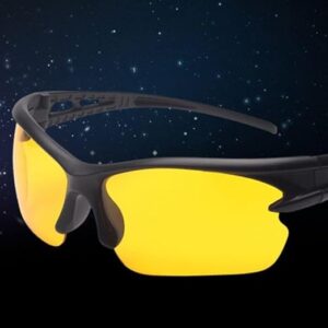 Men's Explosion-proof Sunglasses Outdoor Riding Glasses Bicycle Sunglasses Black Frame Night Vision-B0D1HXS2W9