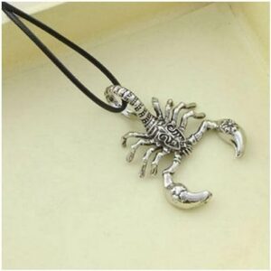 (Gold color) Men Hip Hop Jewelry Scorpio Long Chain (gold) Color Scorpion Pendant Necklace for Men Women Punk Rock Christmas Jewelry Gift-B0CVG2KZ2F