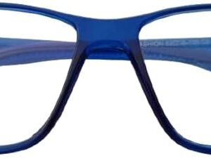 [1Pcs-Reading Square Shaped Glasses - Blue Fram ] Women Men Black Or Brown with Flexible obtuse frame Hand glasses (Code GE35) Color May Vary-B0F9WWL993