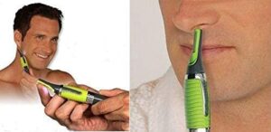 B0F9VPM5XL- Touch Max Multi-function Stainless Steel Nose Ear Face Neck Eyebrow Hair Trimmer Shaver Removal Clipper Cleaner Epilator With LED Light for MEN and WOMEN