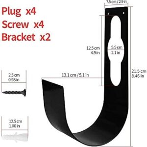 41ivBZRVRqL._AC_SY450_ 2Pcs Garden Hose Hanger Wall Mount Heavy Duty Hose Holder Hook Fit to 50Ft 75Ft 100Ft 150Ft Expandable Hose-B08YN7YDCX