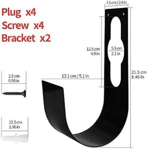 2Pcs Garden Hose Hanger Wall Mount Heavy Duty Hose Holder Hook Fit to 50Ft 75Ft 100Ft 150Ft Expandable Hose-B08YN7YDCX