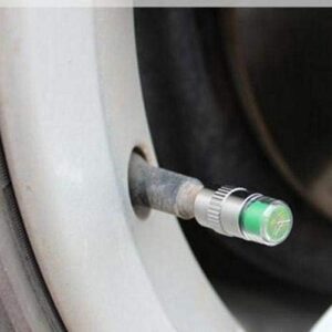 -Cars Tire Air Pressure Monitor 3 Colors Alert Indicator Valve Cap Gauge - Set of 4 Pieces-B091BTR67Z