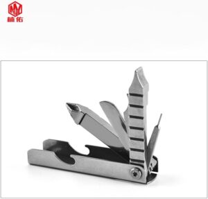 B0CFGC27FZ- (1Pc) Portable Mini Stainless Steel Screwdriver Wrench Bottle Opener Combination Tool Set Outdoor Emergency EDC Repair Multitool(Random Color) Brand: Generic