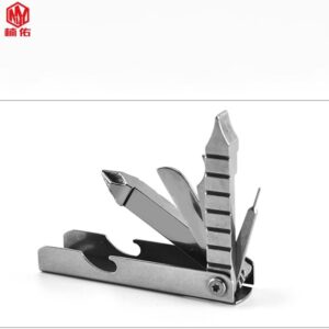 41jN5JXoyHL._AC_ B0CFGC27FZ- (1Pc) Portable Mini Stainless Steel Screwdriver Wrench Bottle Opener Combination Tool Set Outdoor Emergency EDC Repair Multitool(Random Color) Brand: Generic