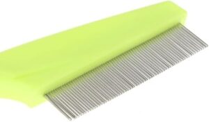 B0BSVN1N1L--Protect Flea Comb For Cats Dogs Pet Stainless Steel Comfort Flea Hair Grooming Tools Deworming Brush Short Long Hair Fur Remove (Random Color)