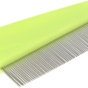 41jUCXOLMnL._AC_SX522_ B0BSVN1N1L--Protect Flea Comb For Cats Dogs Pet Stainless Steel Comfort Flea Hair Grooming Tools Deworming Brush Short Long Hair Fur Remove (Random Color)
