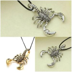 (Gold color) Men Hip Hop Jewelry Scorpio Long Chain (gold) Color Scorpion Pendant Necklace for Men Women Punk Rock Christmas Jewelry Gift-B0CVG2KZ2F