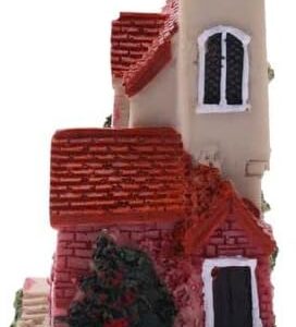 41m1cHKV4KL._AC_ .6 * 4.5 * 7.5cm Color: as shown - Cute Mini Resin House Miniature House Fairy Garden Landscape Home Garden Decoration Resin Crafts Styles Multiple color--B0C2DGWTC4