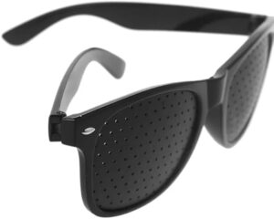Vision Care Wearable Corrective Glasses Improver Stenopeic Pin Hole Glasses Anti-fatigue Eye Protection Glasses--B0DHLYJYLR