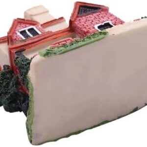 41sE8wb10WL._AC_ .6 * 4.5 * 7.5cm Color: as shown - Cute Mini Resin House Miniature House Fairy Garden Landscape Home Garden Decoration Resin Crafts Styles Multiple color--B0C2DGWTC4